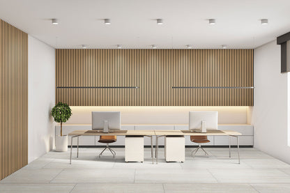 Almond Acoustic Wood Slat