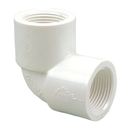 90 deg Elbow, 2 in, FNPT, SCH 40/STD, PVC