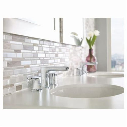 Rizon™ Widespread Lavatory Faucet, ADA, 2 Handle, 3-Hole, 1.2 gpm, Polished Chrome
