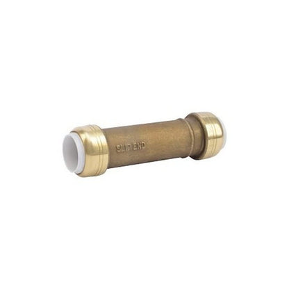 Coupling, 1/2 in, PVC, Brass