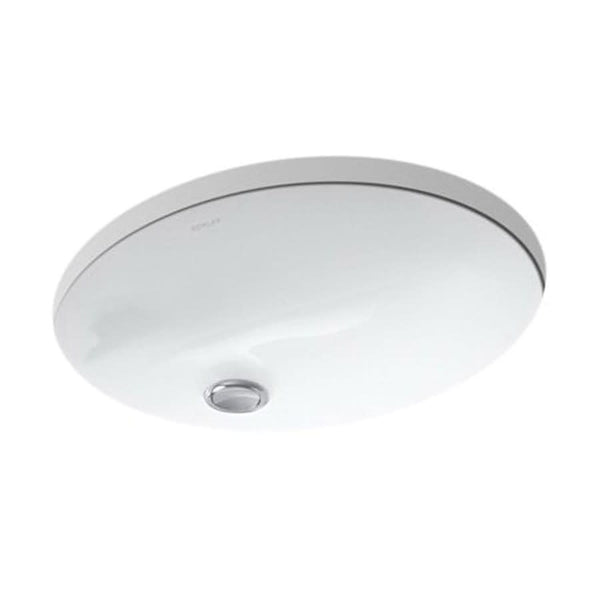 Caxton® Under Mount Lavatory Sink, ADA, 17 x 14 x 7-1/2 in, Vitreous China, White