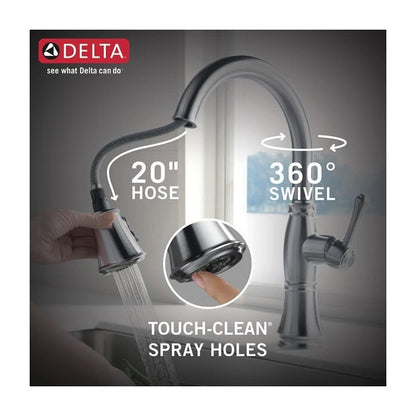 Cassidy™ Kitchen Faucet, Deck Mount, ADA, 1 Lever Handle, 1 or 3-Hole, Lumicoat Arctic Stainless