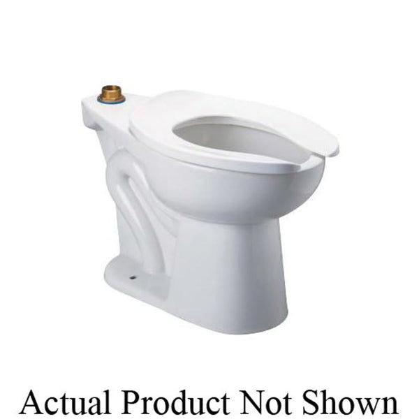 Toilet Bowl, Floor Mount, 12 in Rough, ADA, Elongated, White