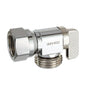 Quarter Turn Angle Stop, 1/2 x 3/4 in, FNPT x Male Hose Thread, Polished Chrome