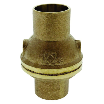 Ring Check® Spring Check Valve, 1/2 in, Female Solder Cup, Bronze