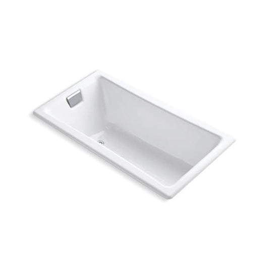 Tea-for-Two® Drop-In Tub, ADA, 60 x 32 x 18-1/4 in, End Drain, White