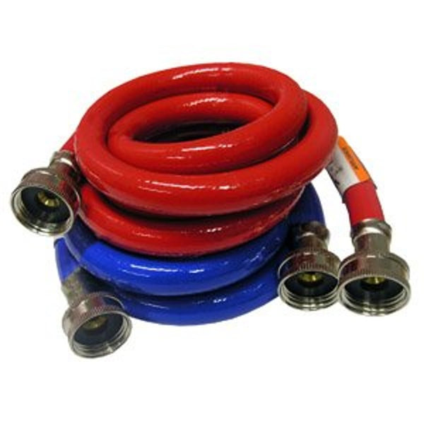 Flexible Water Supply, 3/4 in, Female Hose Thread, 60 in L, Rubber