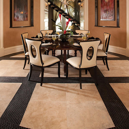 Travertine Mediterranean Ivory Square 24X24 Honed
