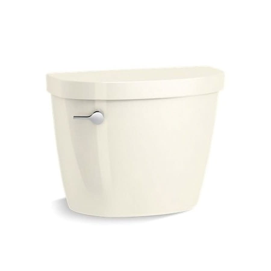 Cimarron® Toilet Tank, Bowl Mount, Left Hand Lever, 1.28 gpf, Biscuit