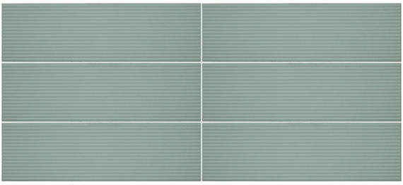 Stencil Mint Rectangle, Linear 4X12 Matte