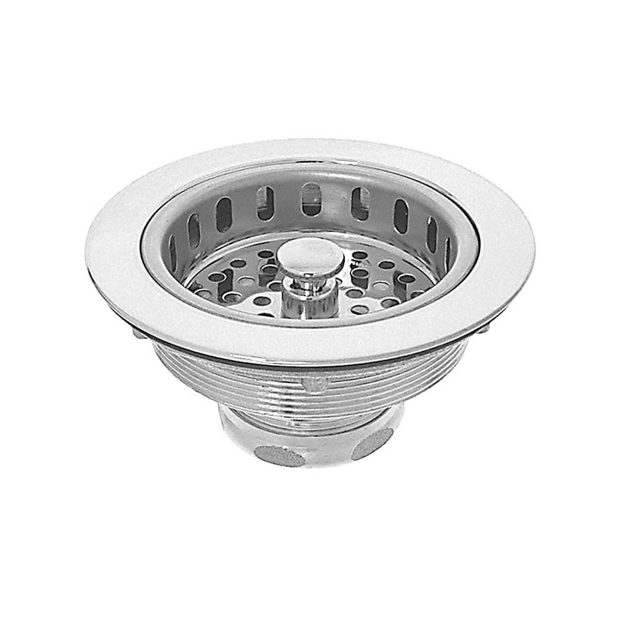 Strainer, Stainless Steel, Polished Chrome Plated