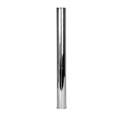 Tubular Tailpiece, 1-1/2 in, Flange, 20 ga, Chrome