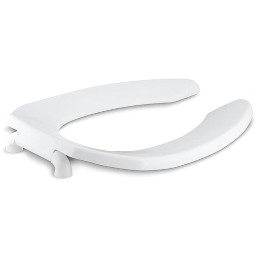 Lustra Elongated Open-Front Toilet Seat with Check Hinge