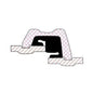 Grade E Reducing Coupling Gasket, 4 x 3 in, EPDM