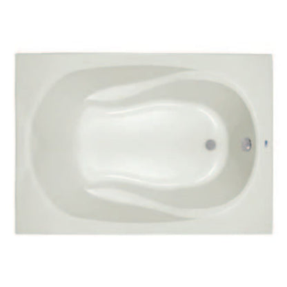 Lansford 72" x 36" Drop In Acrylic Soaking Tub with Reversible Drain and Overflow