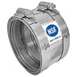 Coupling, 8 in, No Hub, Stainless Steel