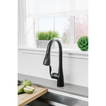 Arbor Single Handle Pulldown Spray Kitchen Faucet with Reflex Technology