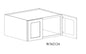 Wall Refrigerator Cabinet - 36"W x 21"H x 24"D