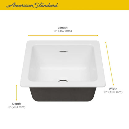 Delancey 18" Undermount Single Basin Cast Iron Kitchen Sink