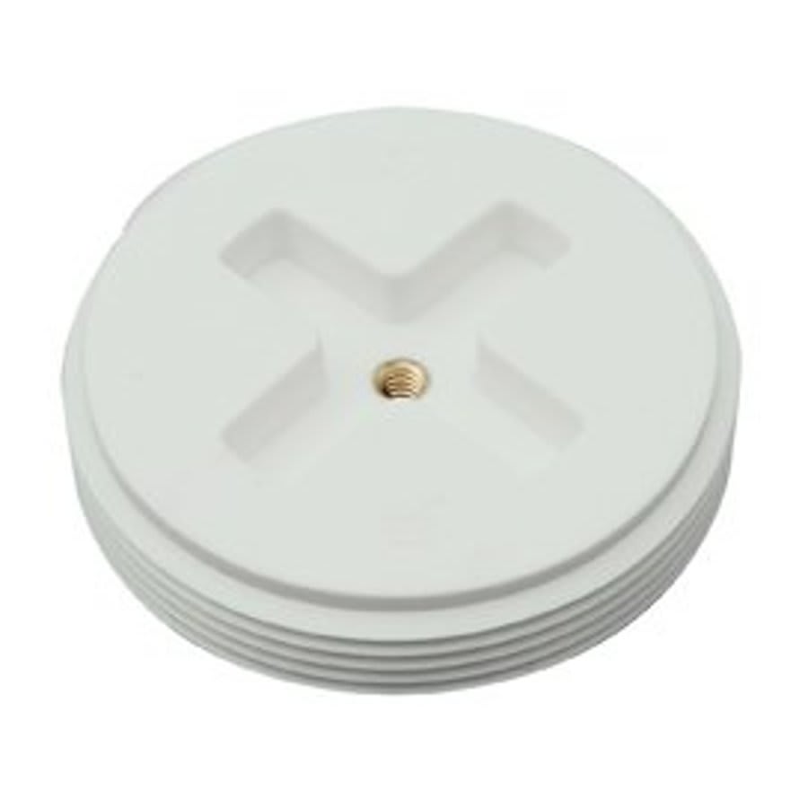 Countersunk Plug with Brass Insert, 3 in, MNPT, DWV, PVC
