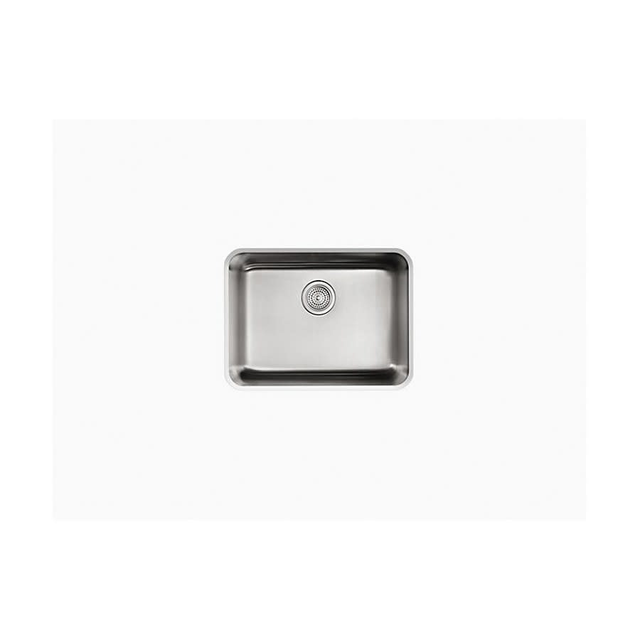 Undertone® Utility Sink, 1 Basin, Under Mount, 18 ga Satin Steel, Stainless