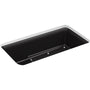 Cairn 33-1/2" Undermount Single Bowl Neoroc Granite Composite Kitchen Sink with Bottom Sink Rack