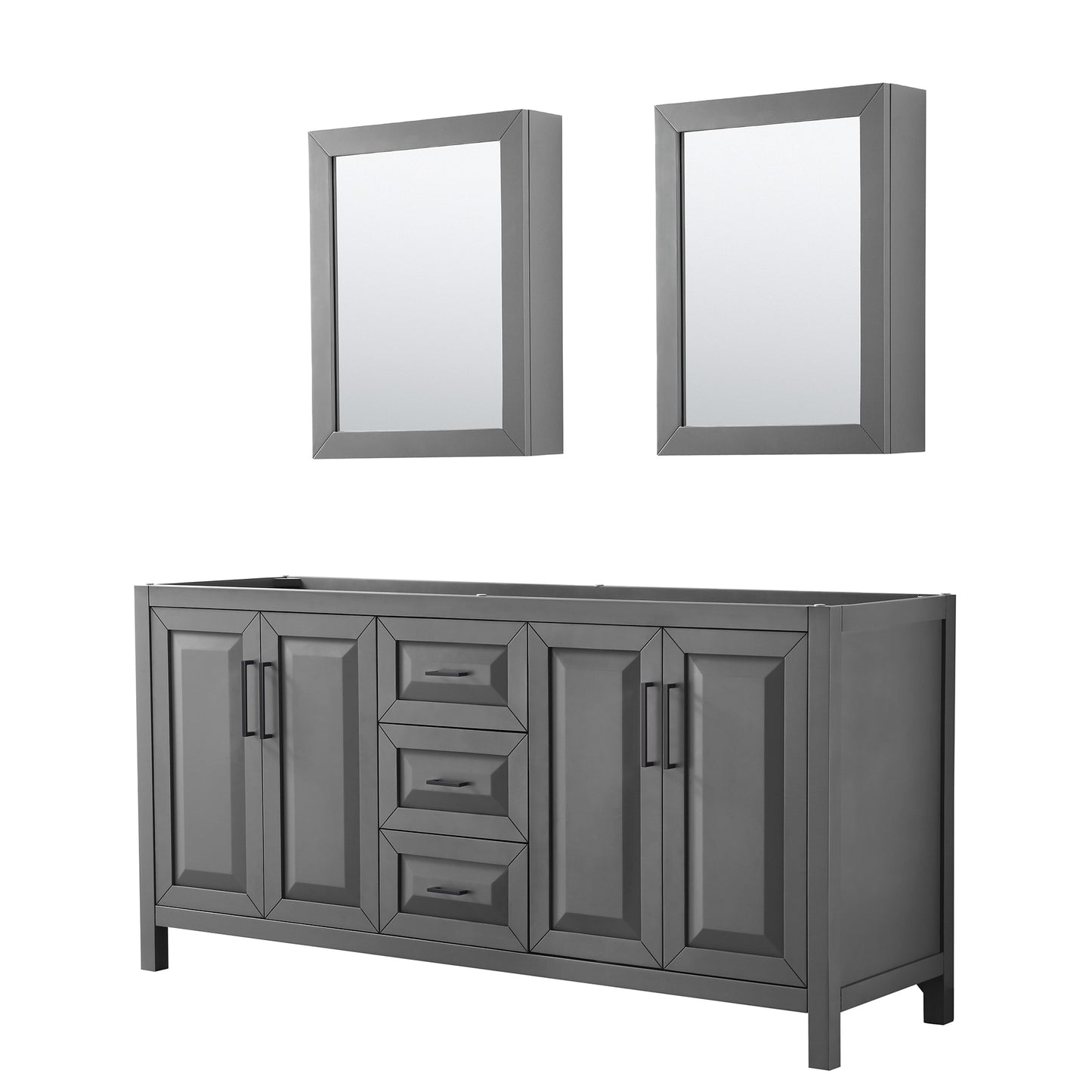 Daria Double Bathroom Vanity - 71W x 35H x 21.5D
