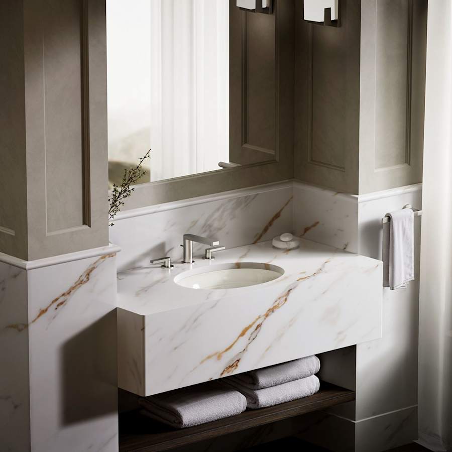Serif 20-5/8" Undermount Cast Iron Bathroom Sink
