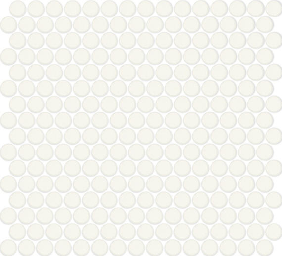 Color Wheel Mosaic Matte Arctic White Hexagon 1.5X1.5 Matte