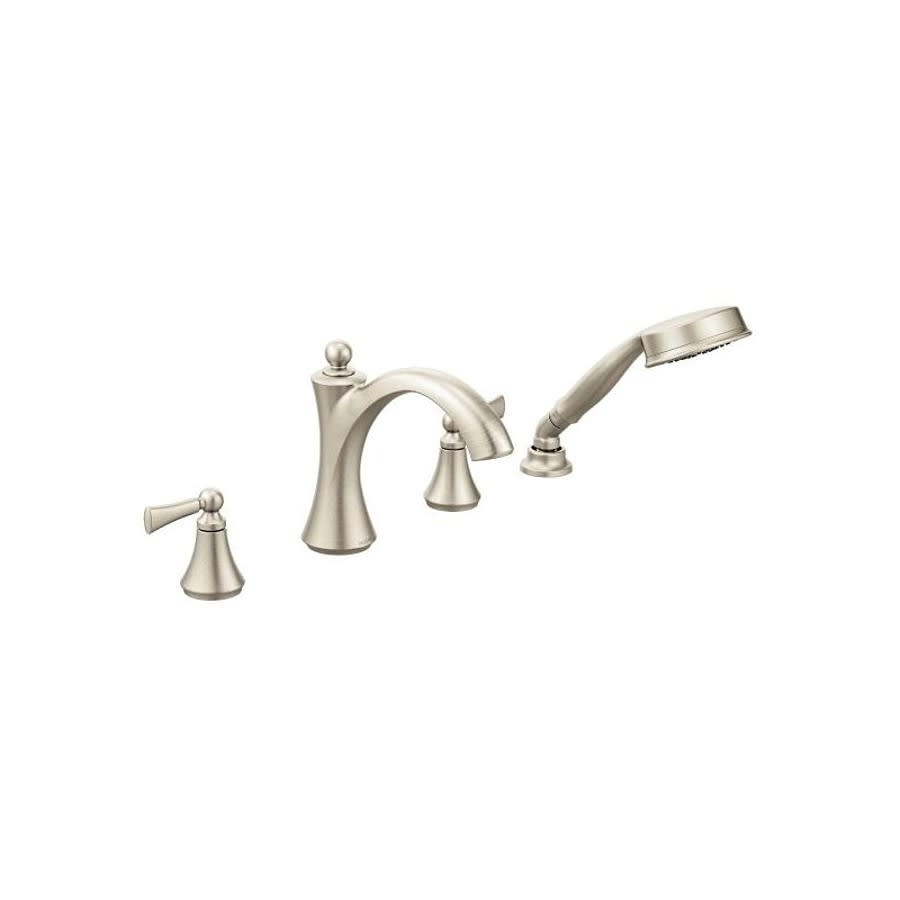 Wynford™ Tub Faucet Trim With Handshower, ADA, Deck Mount, Brushed Nickel