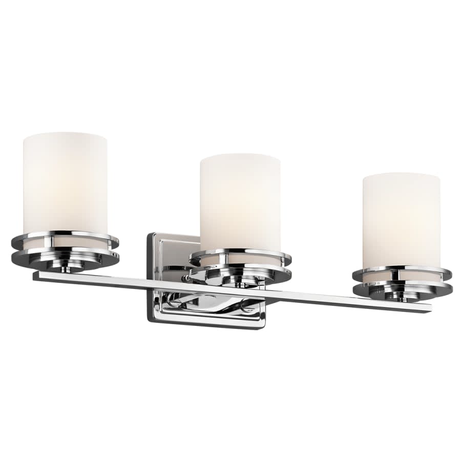 Hendrik 3 Light 24" Wide Vanity Light Bathroom Fixture with Satin Etched Glass Shades