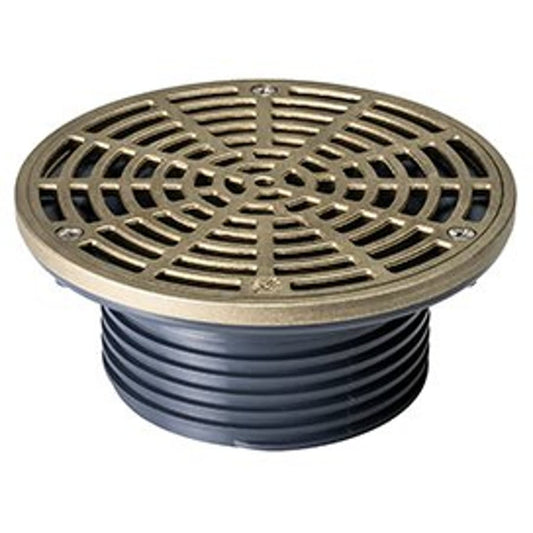 832 Floor Drain Top, 6-1/2 in, Round, Nickel Bronze