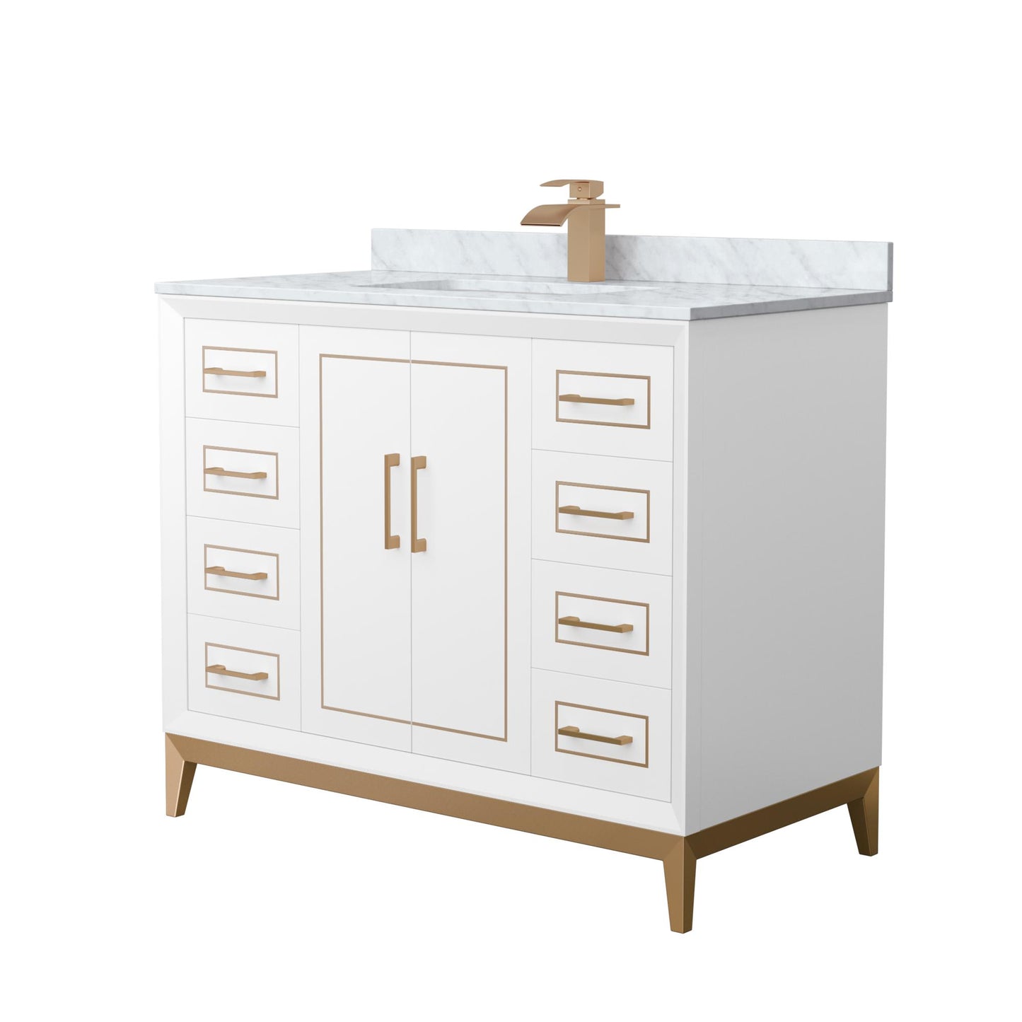 Marlena Single Bathroom Vanity - 42W x 35.25H x 22D
