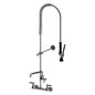 Kitchen Faucet, Wall Mount, 2 Lever Handle, 2-Hole, Polished Chrome