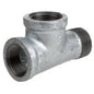 Tee, 1 in, FNPT, 150 lb, Malleable Iron, Galvanized, Domestic