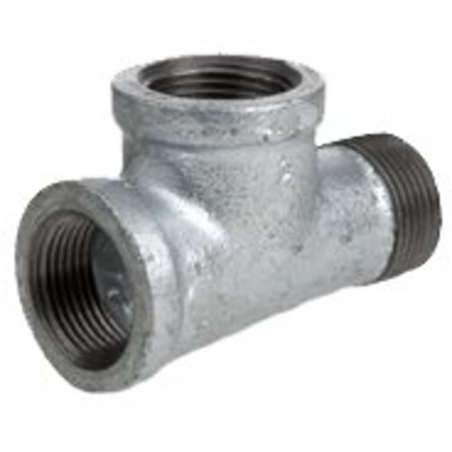 Tee, 1 in, FNPT x MNPT x FNPT, 150 lb, Malleable Iron, Galvanized