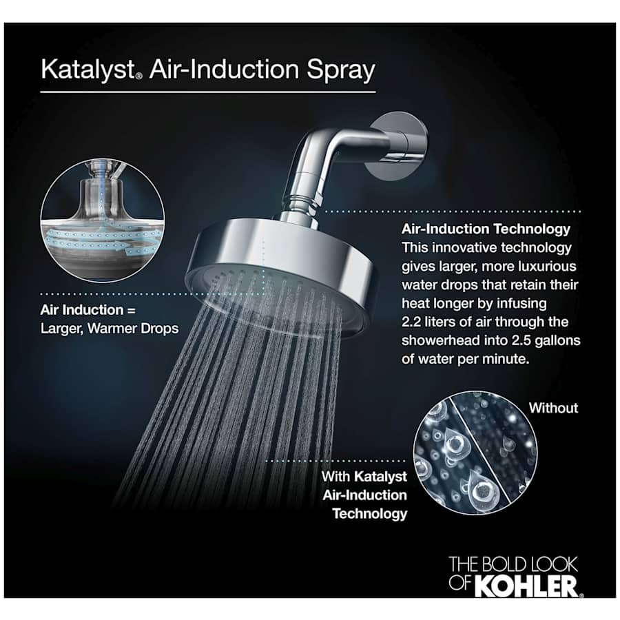 Purist 2.5 GPM Single Function Shower Head with MasterClean and Katalyst Air-Induction Spray Technology