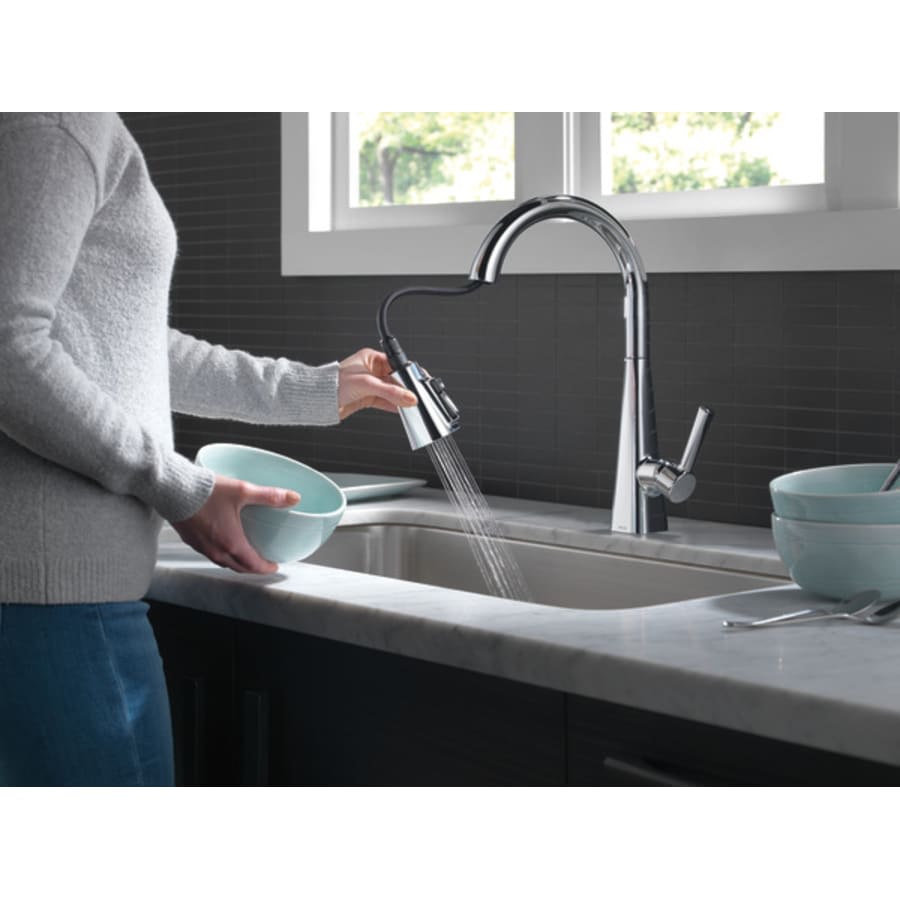 Lenta Single-Handle Pull-Down Kitchen Faucet with ShieldSpray