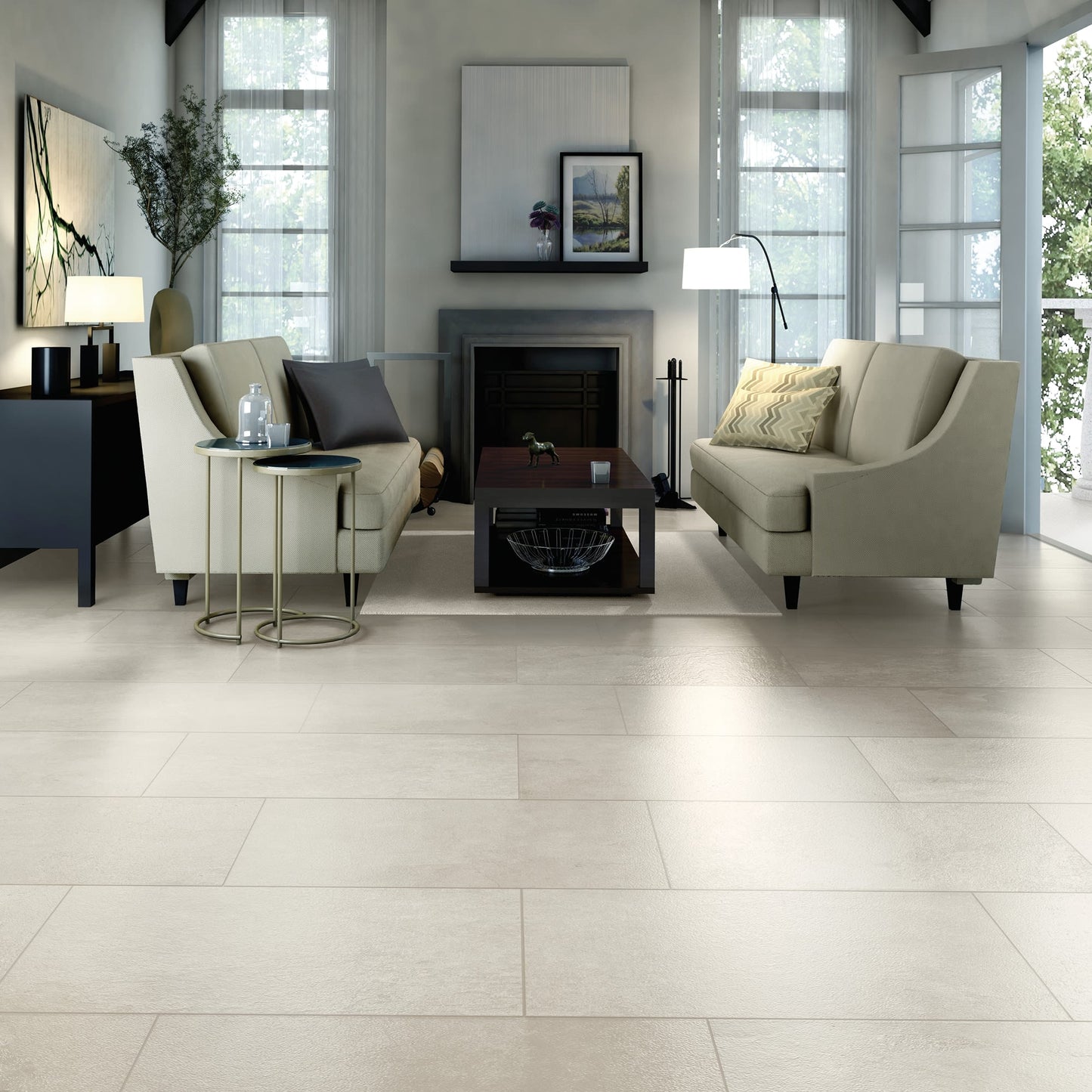 Slate Attache Meta White Rectangle 6X24 Matte