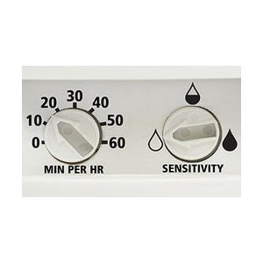 WhisperControl 2-Function Bath Fan and Light Control, 120 VAC, 15 A, On/Off Operational Mode, White