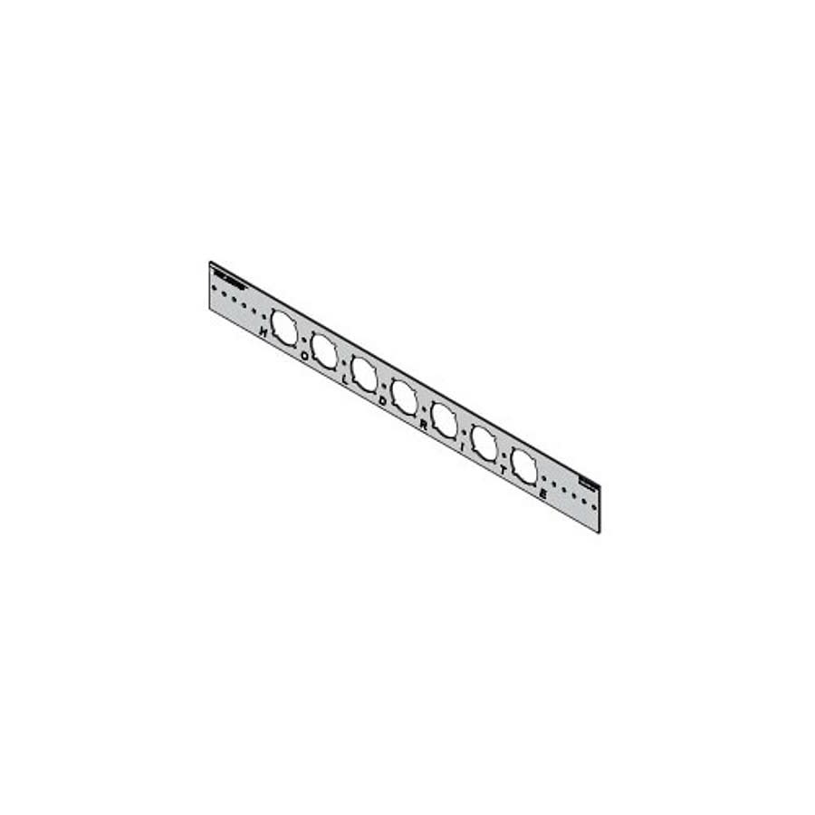 Bracket, 1-3/8 in Hole, 25 lb, Cold Rolled Steel, Galvanized