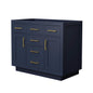 Beckett Single Bathroom Vanity with Toe Kick - 41W x 34.25H x 21.5D
