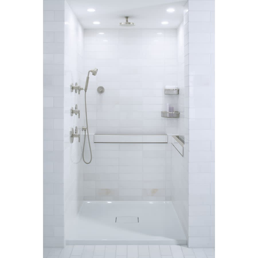 Archer 48" x 48" Square Shower Base with Single Threshold and Center Drain