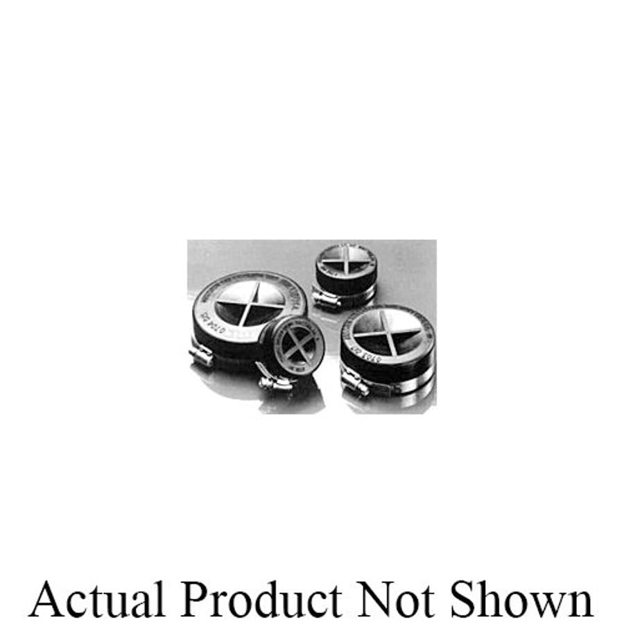 Band-Seal® End Cap, 3 in, Cast Iron/Plastic/Steel, Rubber