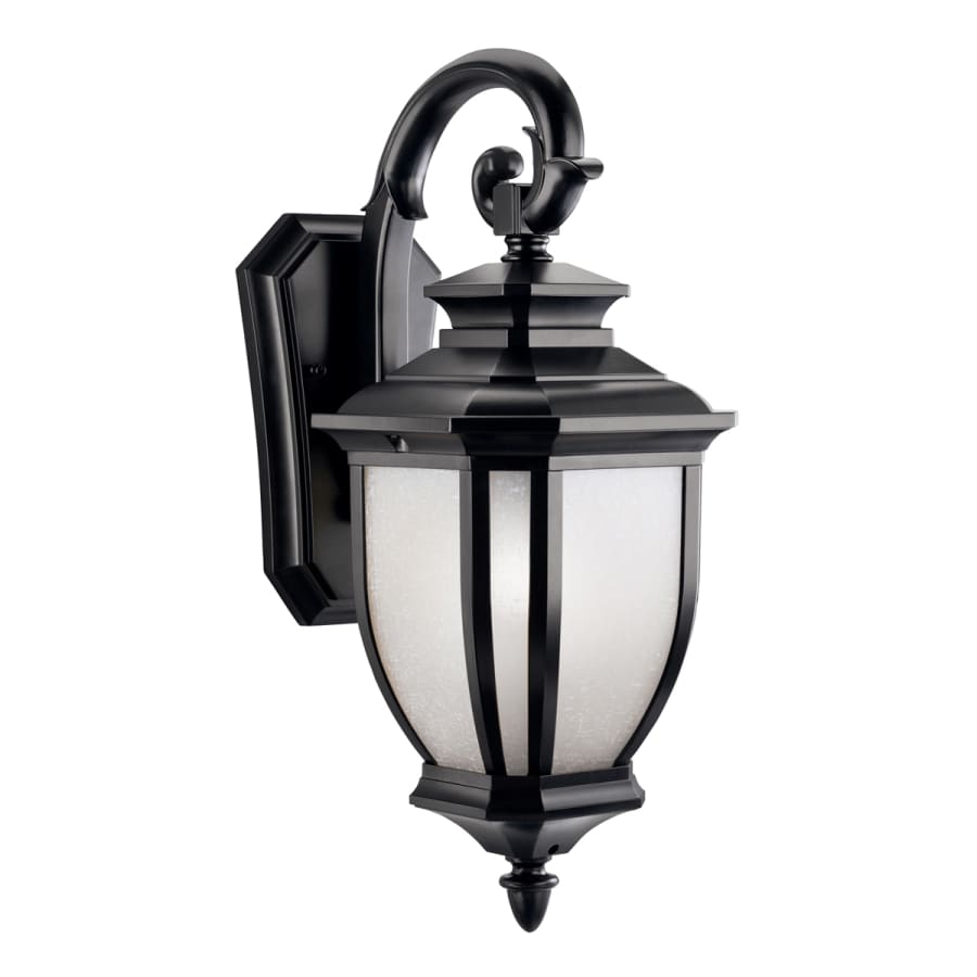 Salisbury Single Light 19" Tall Outdoor Wall Sconce with Linen Glass Panels