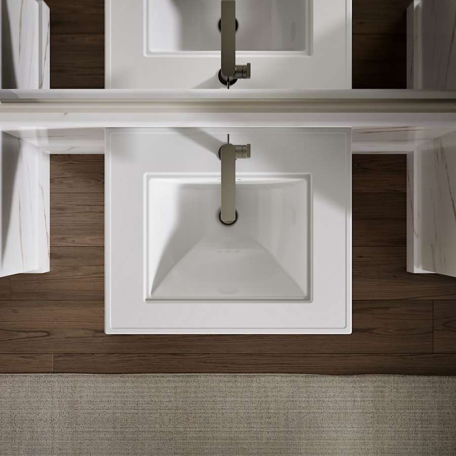 Memoirs Fireclay Pedestal Bathroom Sink - Less Pedestal and Legs