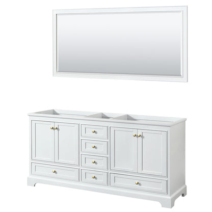 Deborah Double Bathroom Vanity - 71W x 34.25H x 21.5D