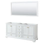 Deborah Double Bathroom Vanity - 71W x 34.25H x 21.5D