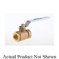 2-Piece Ball Valve, 1/2 in, FNPT, Full Port, Stainless Steel Ball, Bronze