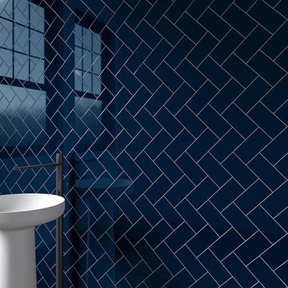 Color Wheel Classic Navy Square 4X4 Glossy